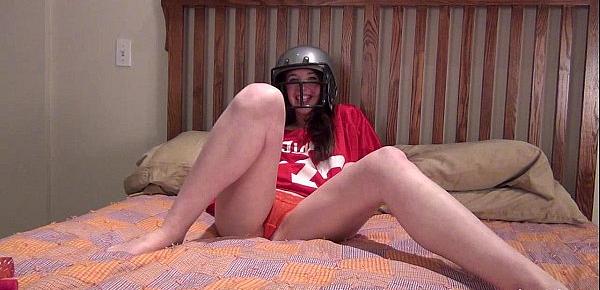  fucking hot college football fan double penetration anal beads pink parts dp